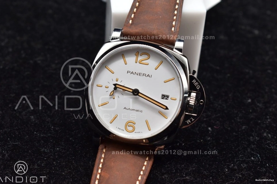 Luminor Strap Brown Edition Asso on Best White Due Dial Bold VSF 977 PAM1046 AXXXIV 0714
